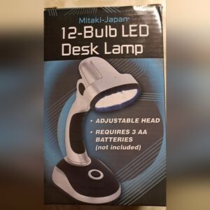 Portable Desk Lamp Mitaki-Japan 12-Bulb LED Adjustable Head New